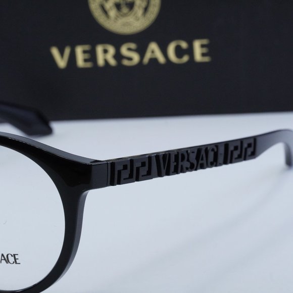 FINAL PRICE NEW VERSACE VE3355U GB1 BLACK 51mm EYEGLASSES - Picture 3 of 9